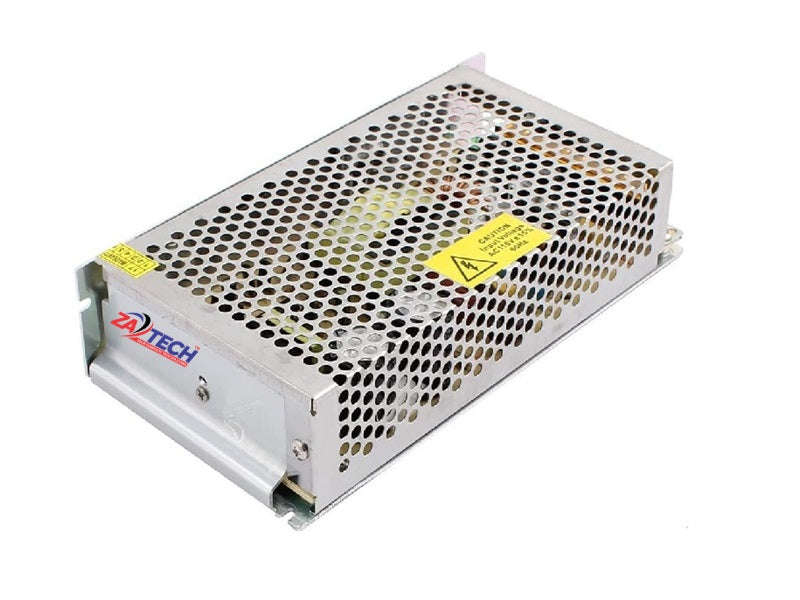 ZATECH CCTV Power Supply 12V 10A 9-Channel - S-120-12, Indoor DVR Distribution