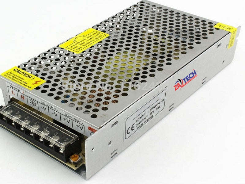 ZATECH CCTV Power Supply 12V 15A 9-Channel - Indoor DVR Power Distribution Box
