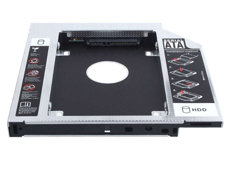 ZATECH Second HDD Caddy 12.7mm - 2.5\" SATA Laptop Optical Bay Adapter