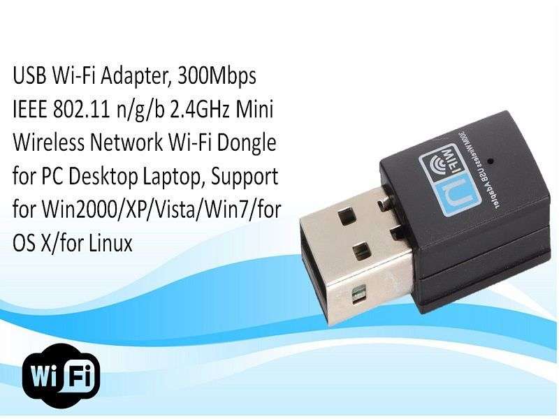 ZATECH USB 2.0 WiFi Adapter 600Mbps - 802.11n Wireless Dongle, MIMO, WPA2