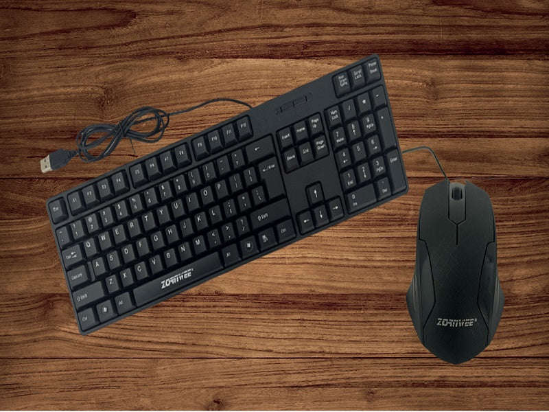 ZORNWEE Wired Keyboard & Mouse Combo USB