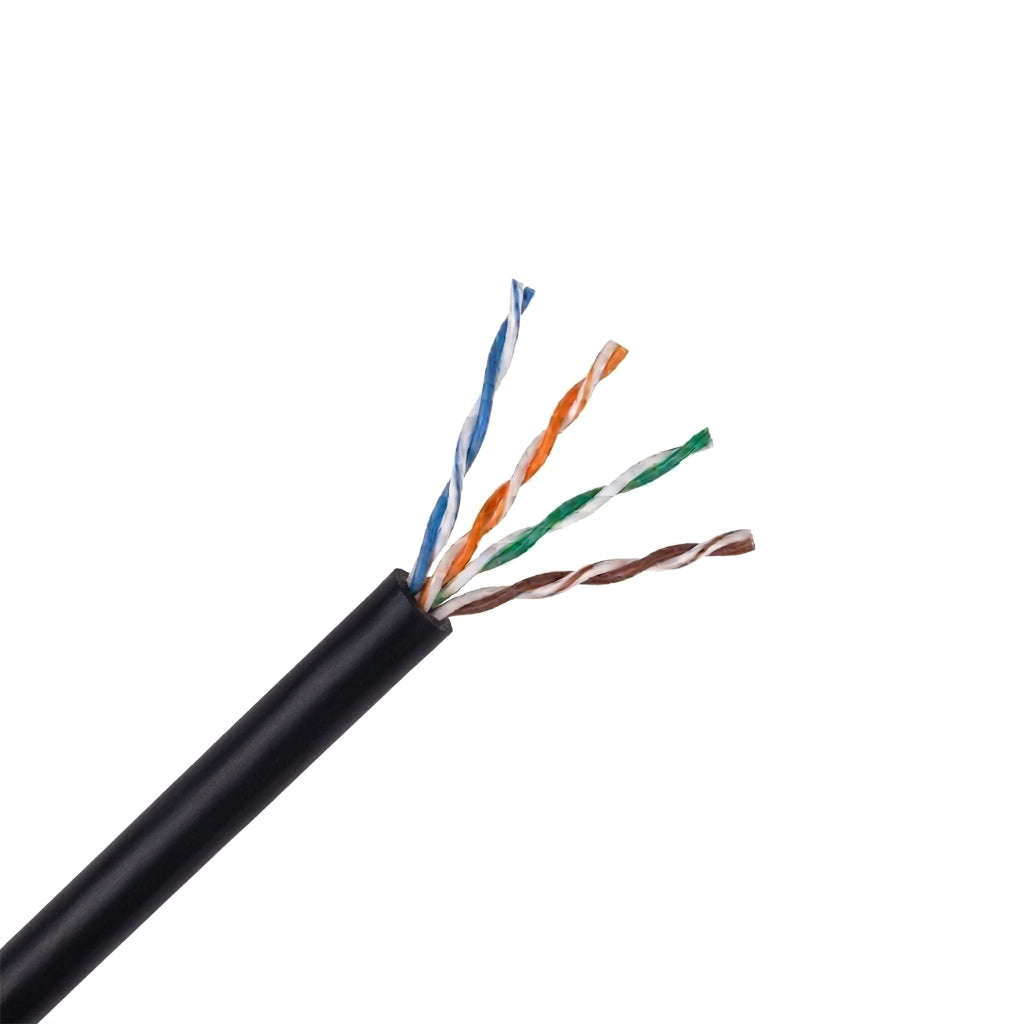 ZATECH CAT5 UTP Indoor Network Cable 500m Drum - 0.5mm, Black