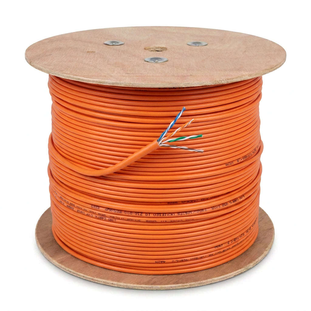 ZATECH CAT5 UTP Indoor Network Cable 500m Drum - 0.5mm, Orange