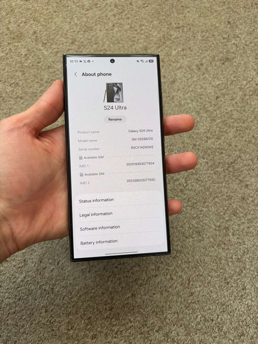 Samsung S24 Ultra 256gb 12gb ram Dual sim good condition with cover