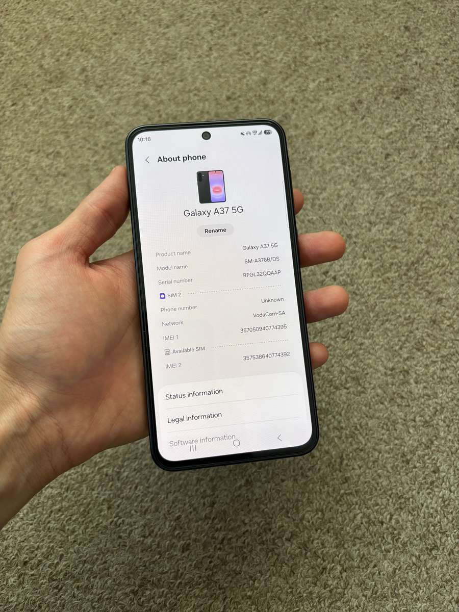 Samsung A37 5G Dual SIM 256gb 8gb ram Immaculate condition