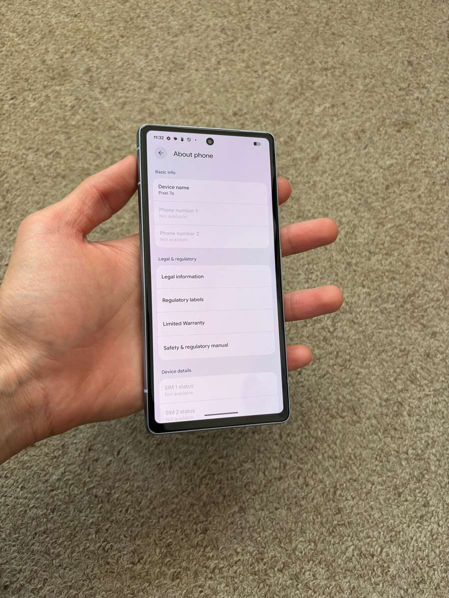 Google Pixel 7a 8GB RAM 128GB Dual SIM Excellent Condition