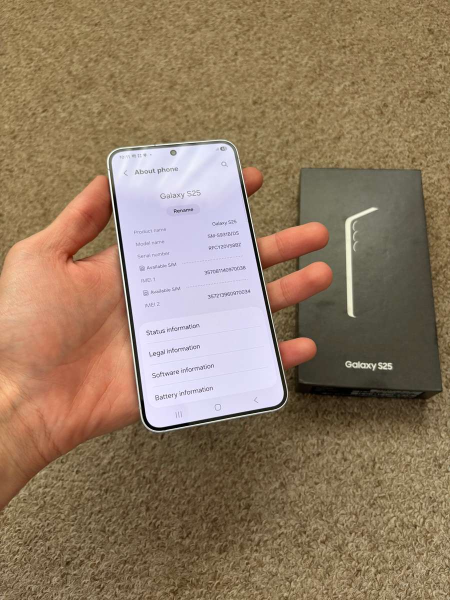 Samsung S25 5G 256gb 12gb ram Dual sim Immaculate condition with box