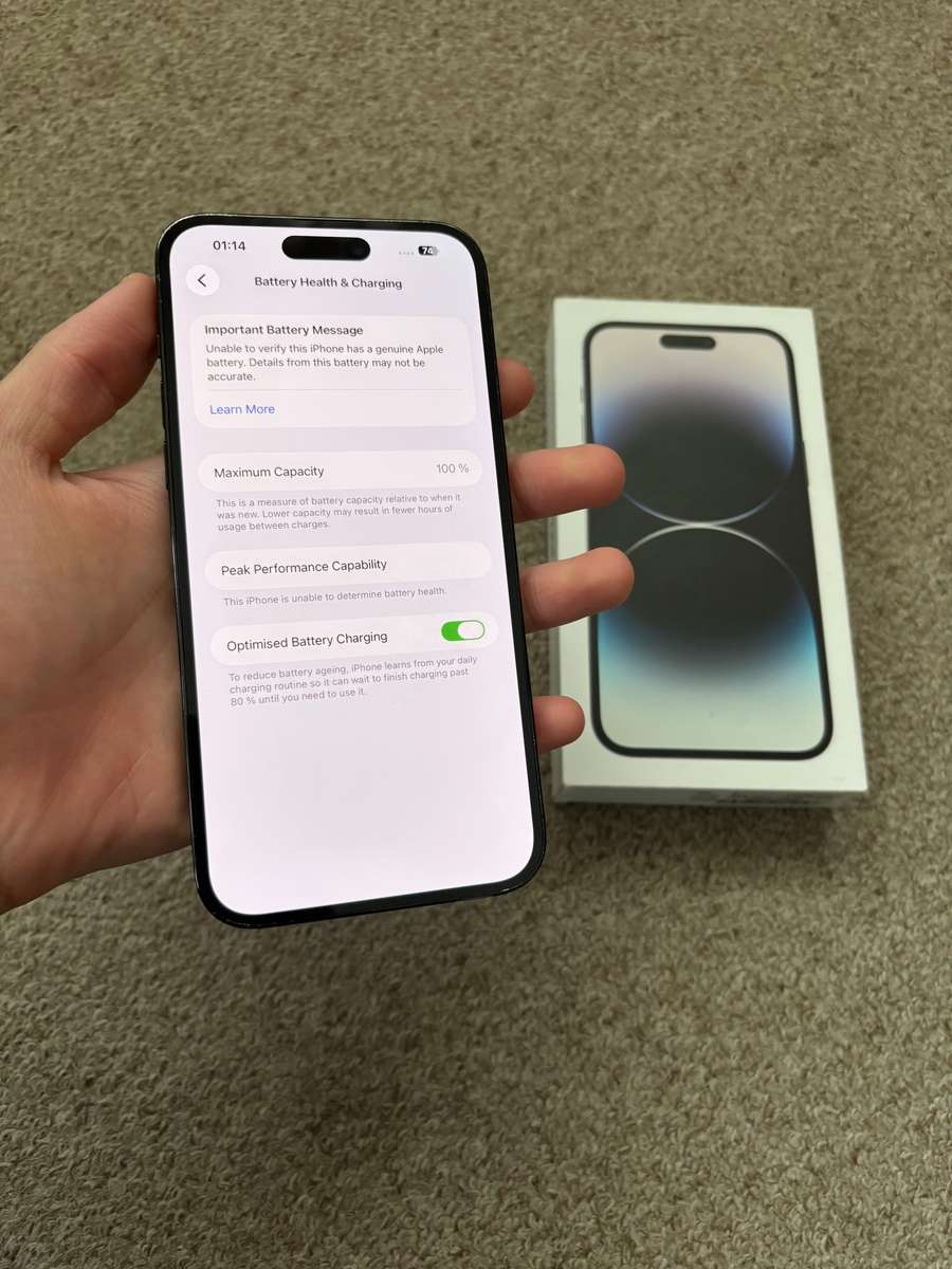 Iphone 14 Pro Max 512gb Dual sim good condition with box and cover