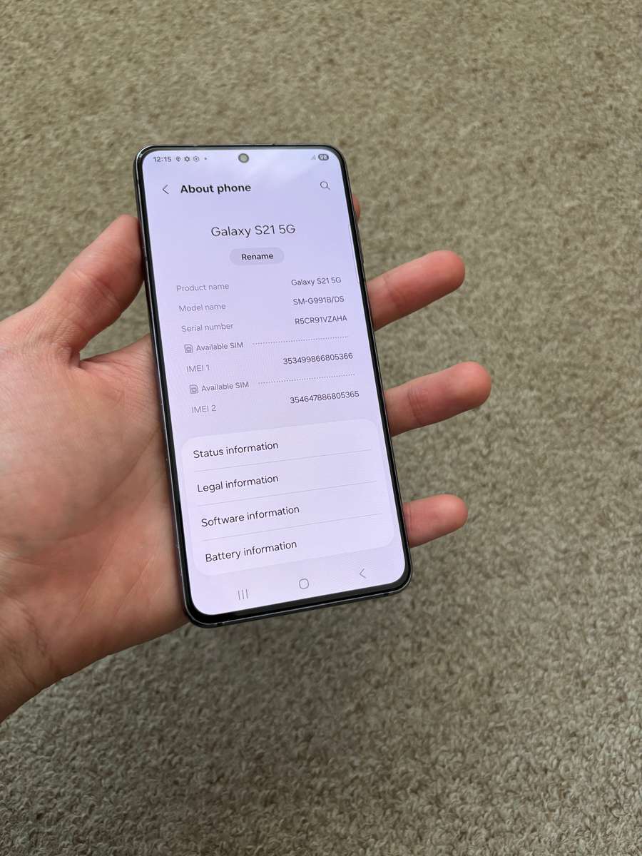 Samsung S21 5G 256gb 8gb ram Dual SIM with cover