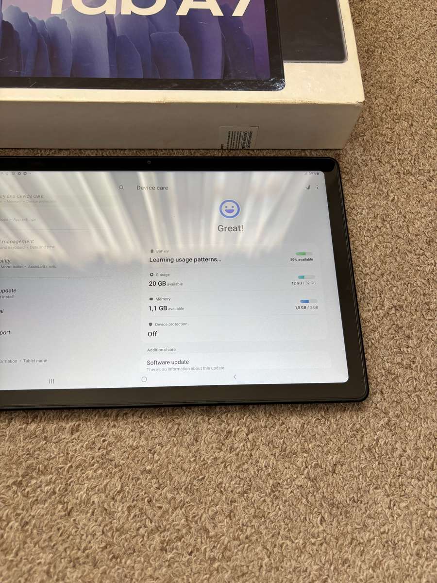 Samsung Galaxy Tab A7 10.4inch 32GB LTE with box and cover