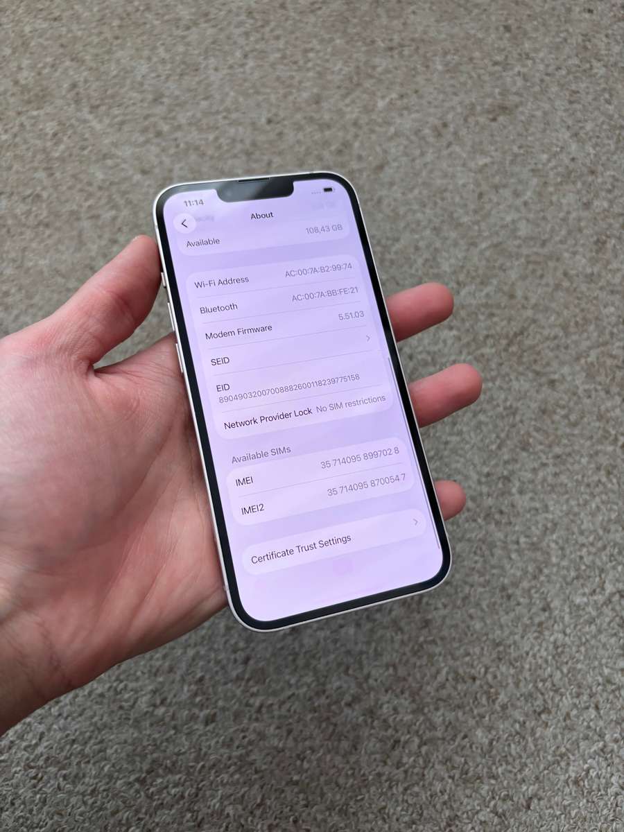 iPhone 13 Dual sim 128gb good condition with cover - Pink