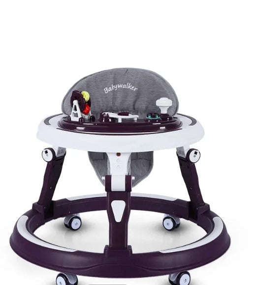 Mute Wheel Baby Anti-Rollover six-wheeled Baby Walker Multifunctional Baby Walker