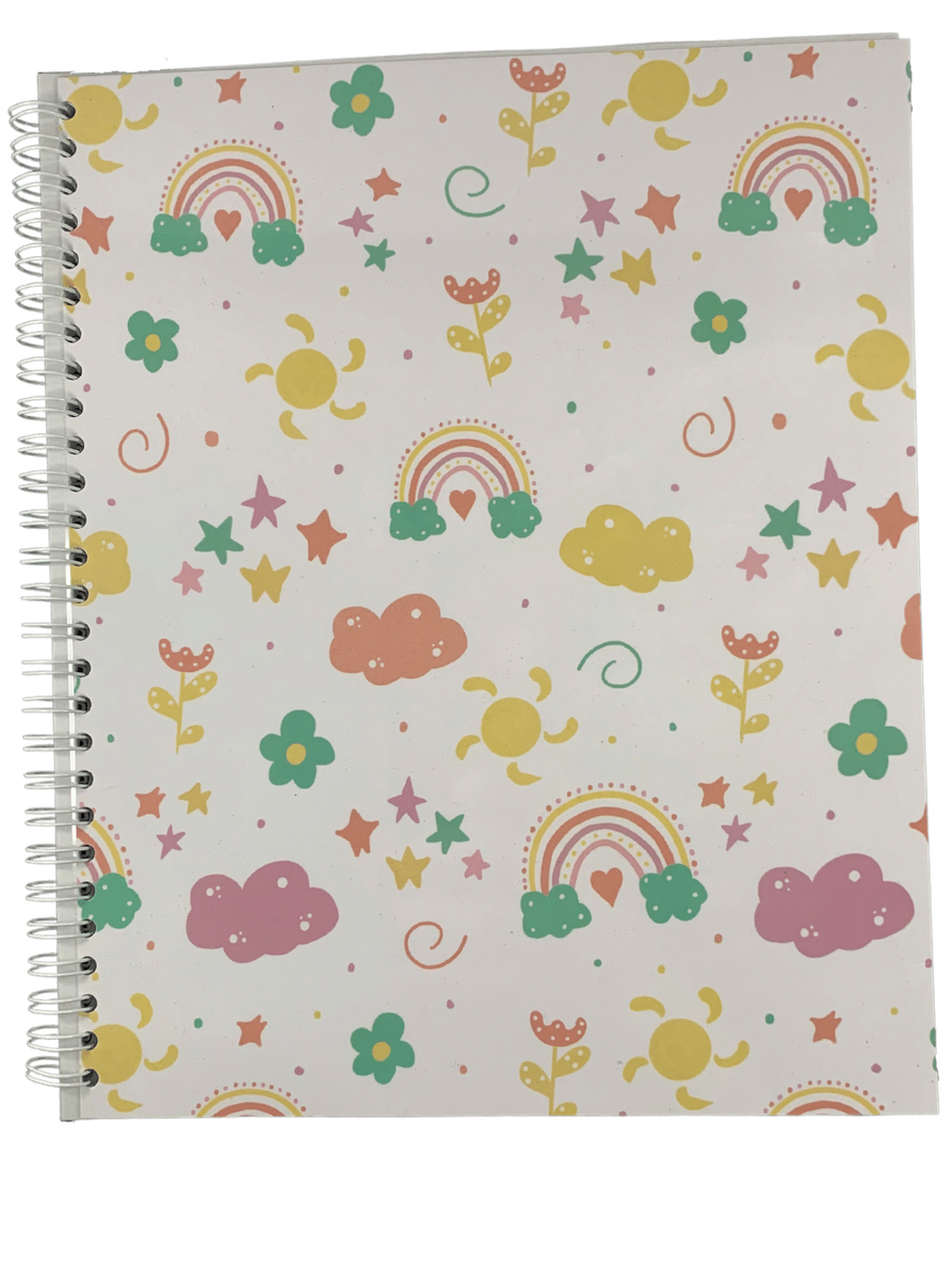Rainbow Laminated Cover | Reusable Sticker Book