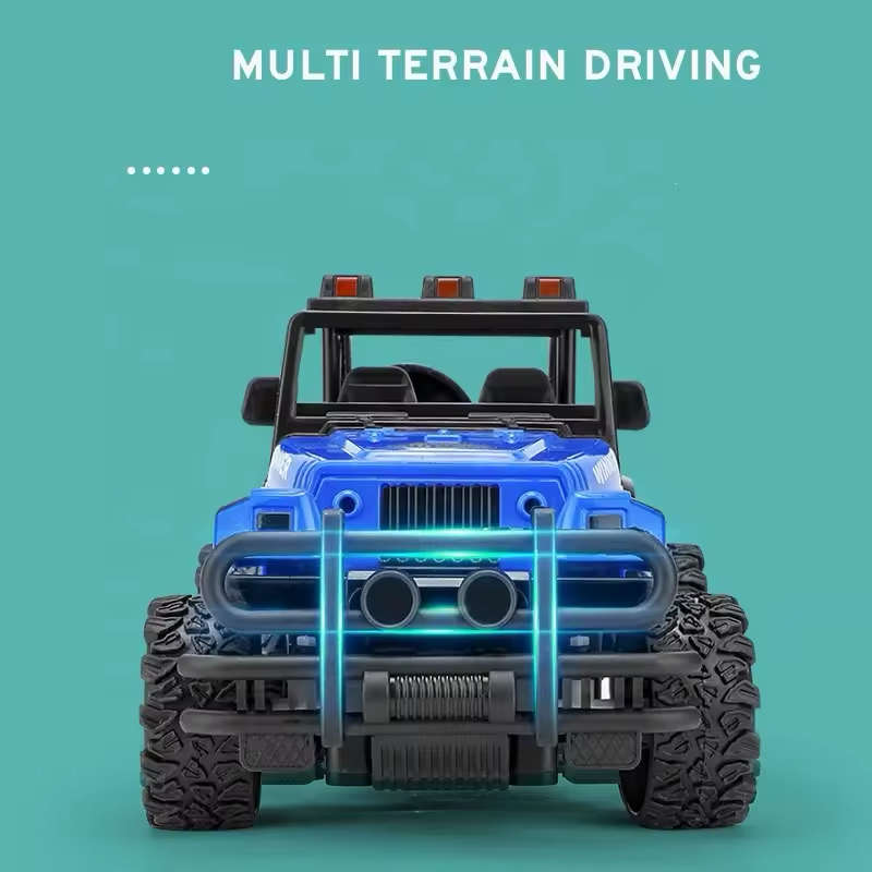 Remote Control Blue Color SUV Jeep Toy Car for Outdoor Play Usb