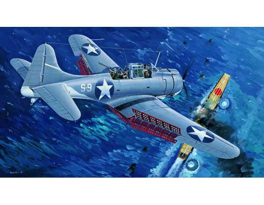 SBD-3 Dauntless Midway - 1/32 Scale - Trumpeter - TRU02244