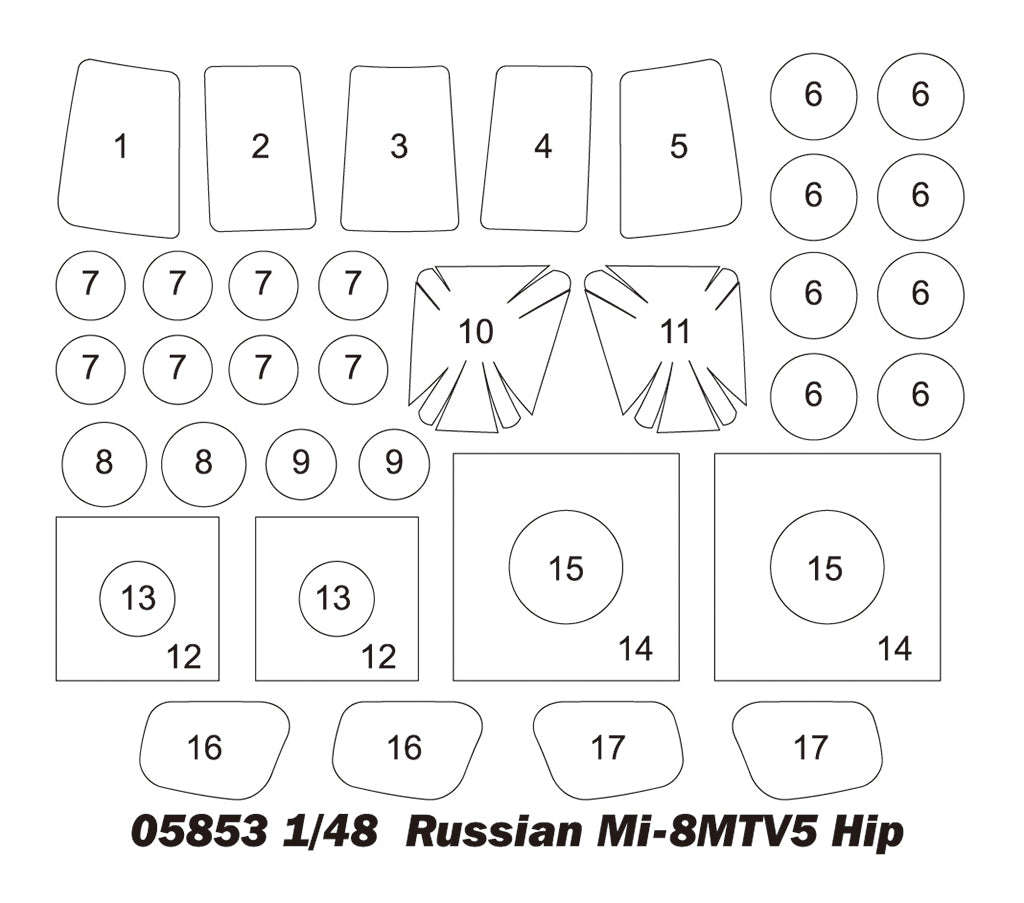 Russian MI-8MTV5 HIP - 1/48 Scale - Trumpeter - TRU05853