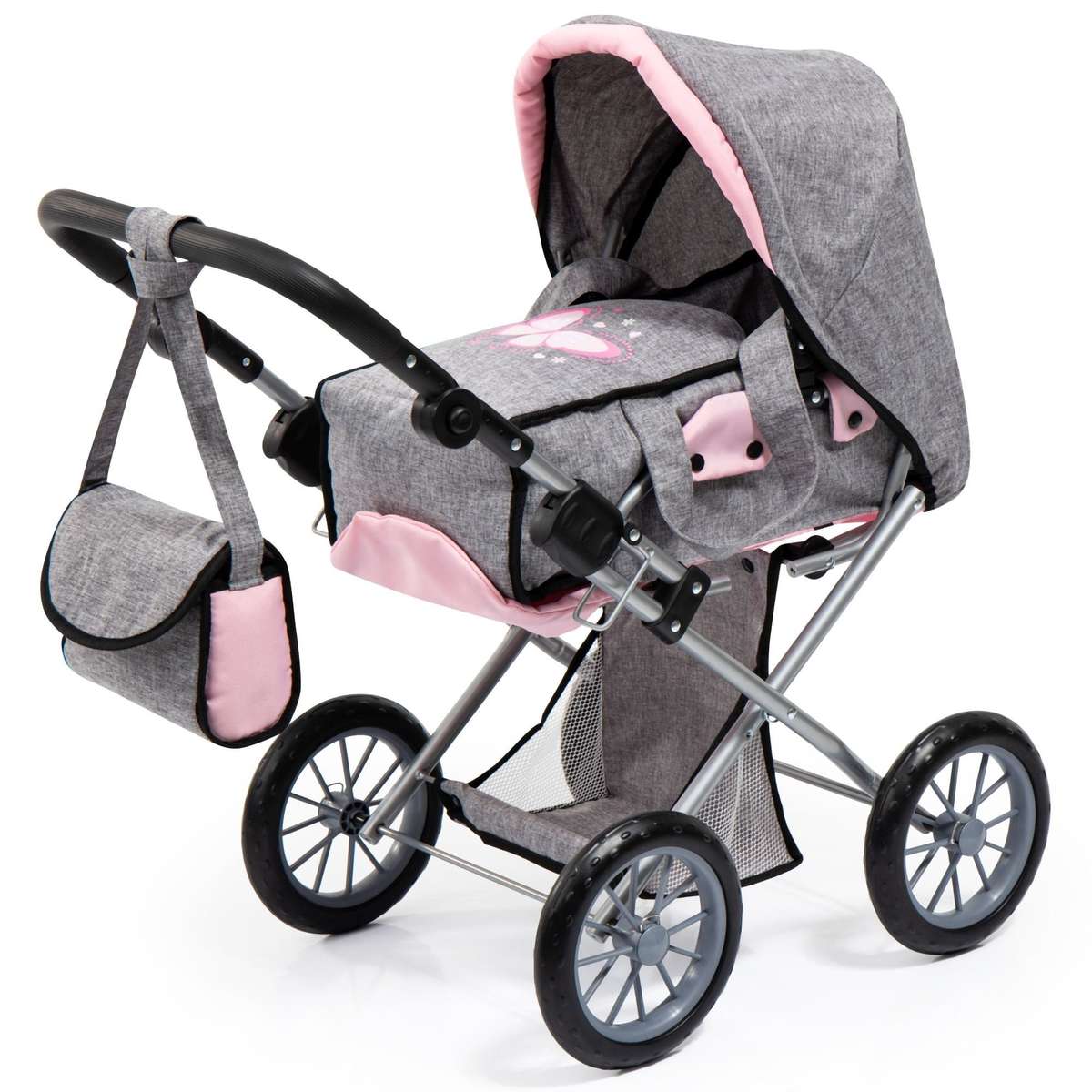 City Star Dolls Pram (Pink/Grey) Fairy Bayer Bay13633AA