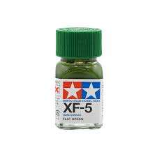 Flat Green Enamel Paint 10ml - Tamiya XF-5