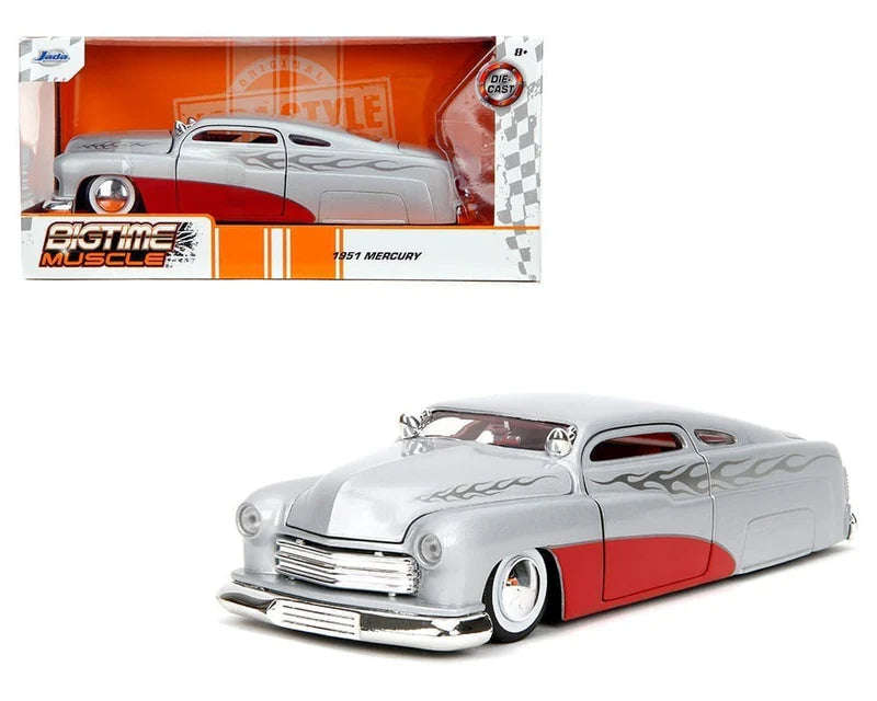 Mercury Bigtime Muscle Silver/Red 1951 1/24 Scale JADA Toys JAD35206