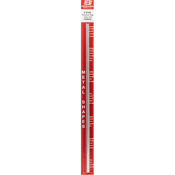 7/32" Aluminium Tube 12" .014 Wall 1 pcs - K&S - K&S8105