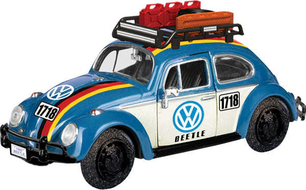 Volkswagen Beetle - Off Road Blue/White 1966 - 1/24 Scale MotorMax MOT79681