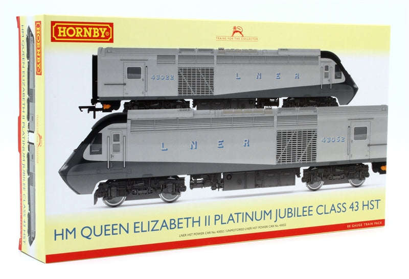 LNER - Class 43 - HST Train Pack (HM Queen Elizabeth II Platinum Jubilee) - 00 Gauge Hornby R30215
