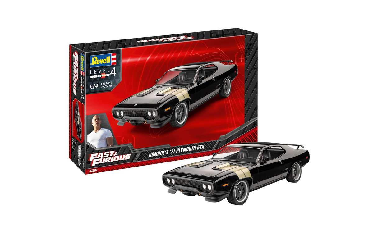 Fast & Furious Dominics 1970 Dodge Charger - 1/25 Scale Revel 07693