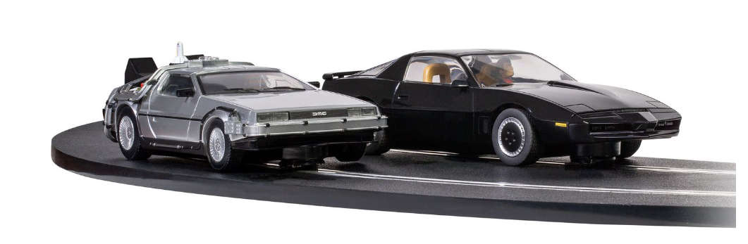 Back to the Future vs Knight Rider Race Set 1/32 Scalextric C1431P