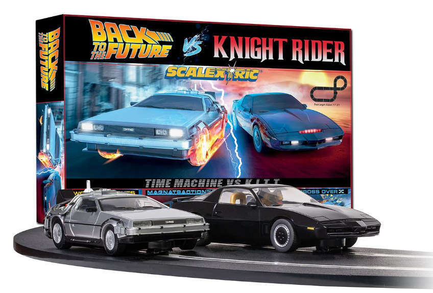 Back to the Future vs Knight Rider Race Set 1/32 Scalextric C1431P