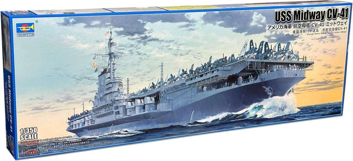 Aircraft Carrier Midway CV-41 - 1/350 Scale Trumpeter 05634