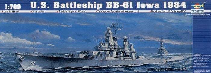 Battleship BB-61 Iowa 1984  - 1/700 Scale Trumpeter 05701
