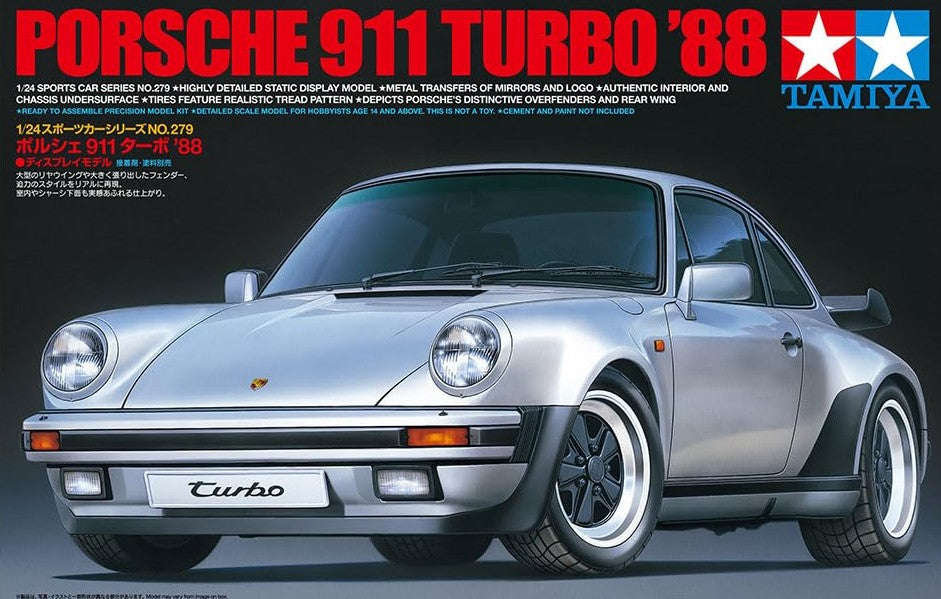 Porsche 911 Turbo 1988 - 1/24 Scale Tamiya 24279