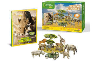 Nat Geo Kids - African Wildlife 69pcs CubicFun CFDS0972H