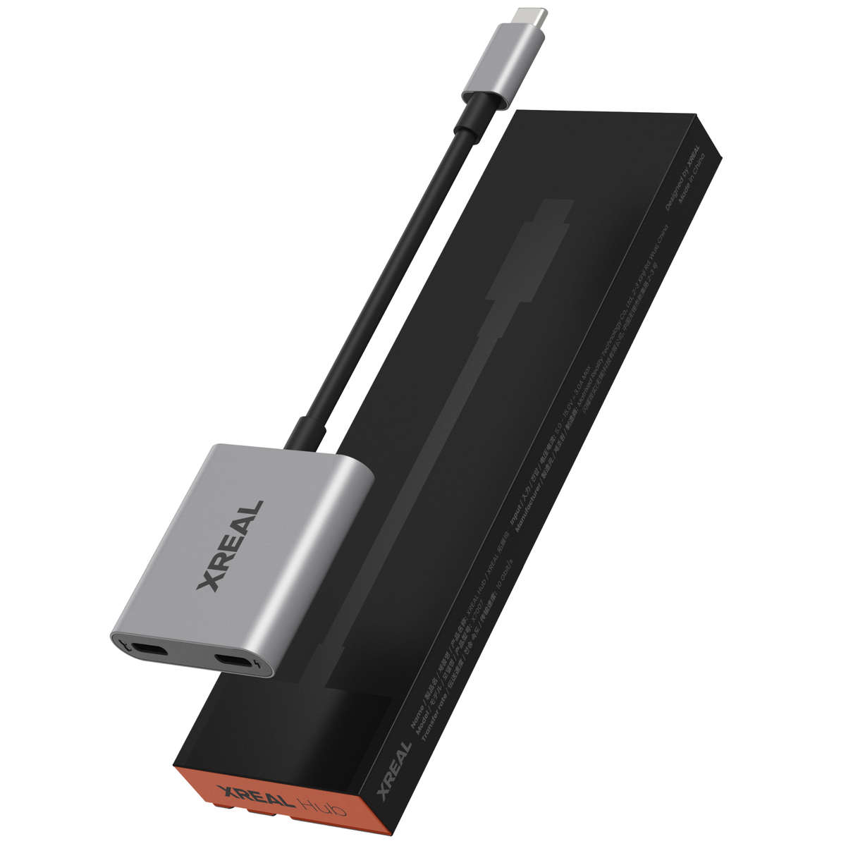 XREAL Hub  Dual USB-C Adapter for Xreal AR Glasses, 120Hz, Fast Charging