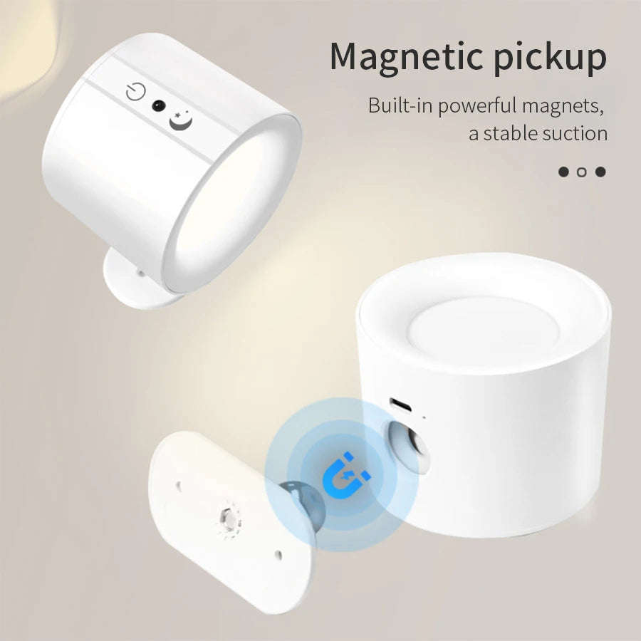 LED Wall Sconces Light Touch Control Double Head Wall Lamp 360 Rotatable 3Colors Wall Lights Wire...