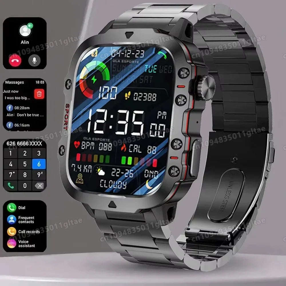 2026 New Military Smart Watch Men