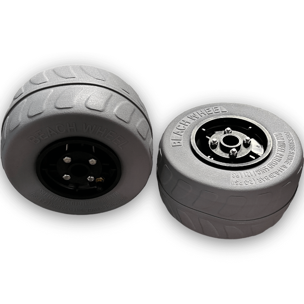 Vanhunks 9-inch Pneumatic Beach/Fishing Trolley Wheels (Set of 2)