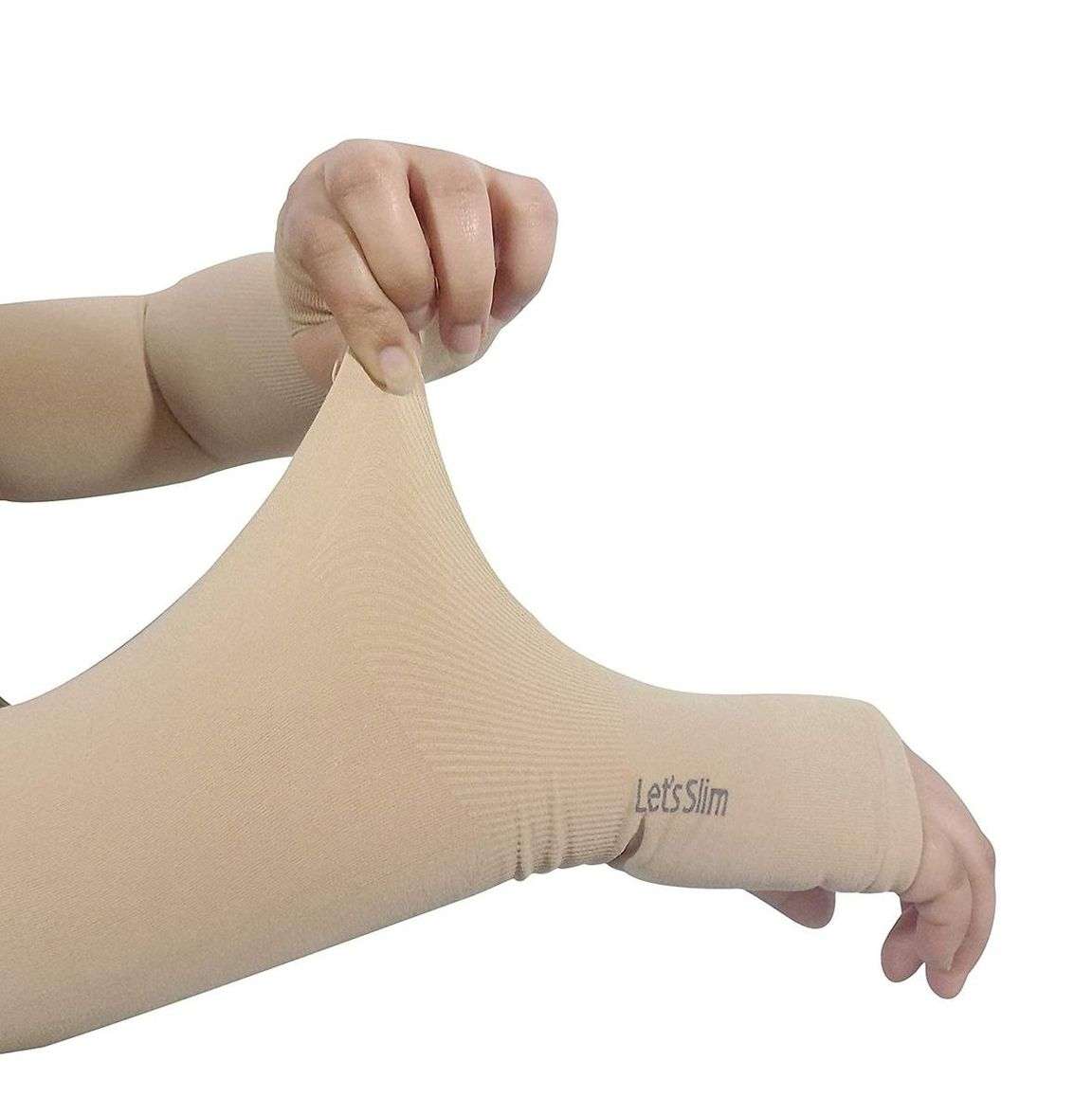 ZS - Best Lets Slim Outdoor Unisex Arm Sleeves Sport Cooling UV Sun Protection - Beige