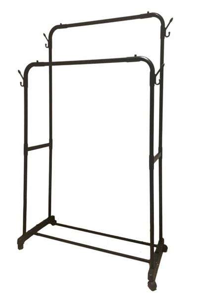ZS - Multi-purpose Hanging Rack With Wheels - Black