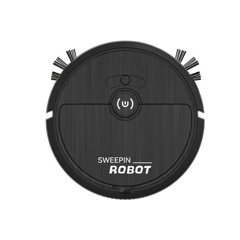 ZS - Sweeping Robot Vacuum Cleaner Rechargeable For Home - Black