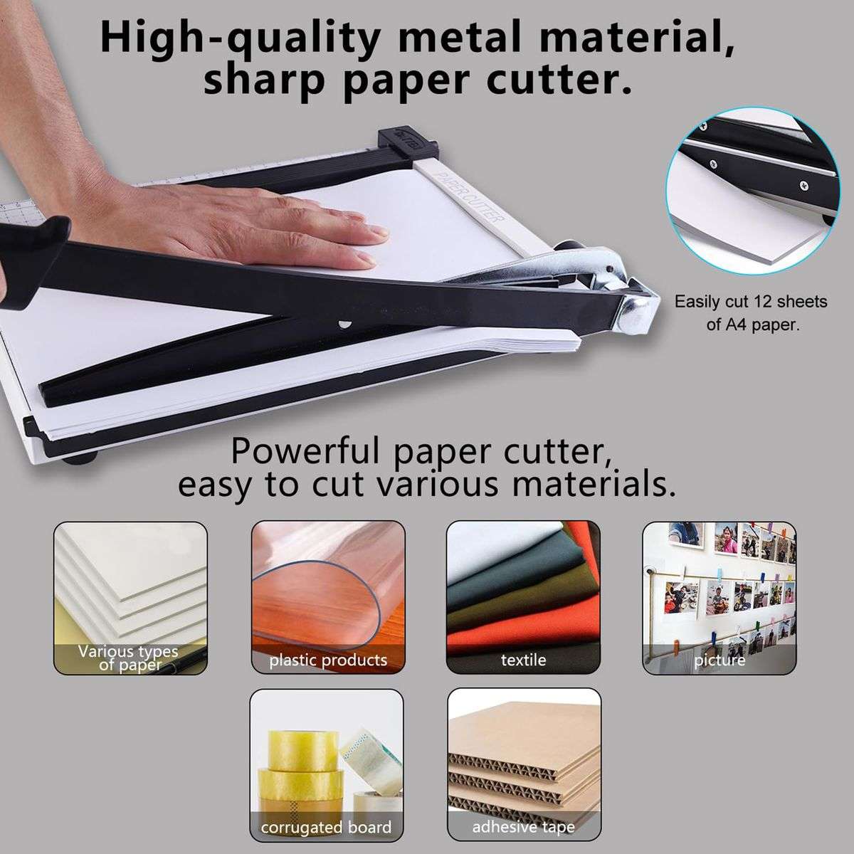 ZS - Guillotine Paper Cutter Slicer Trimmer Stack Paper Cutter Automatic Clamp