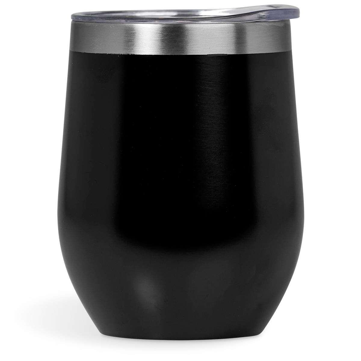 ZS - 350ml/12oz Stainless Steel Insulated Travel Mug With Lid - Black