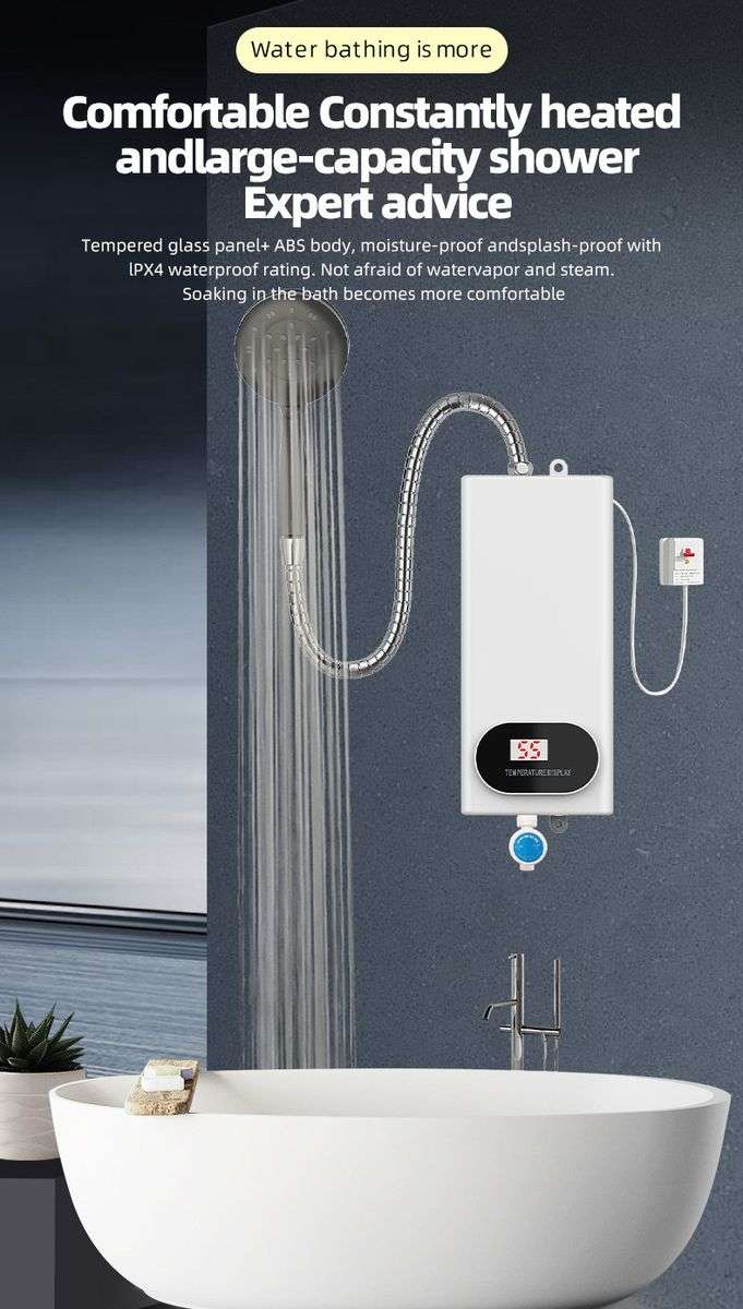 ZS - Instantaneous Electric Water Heater Shower 3500W