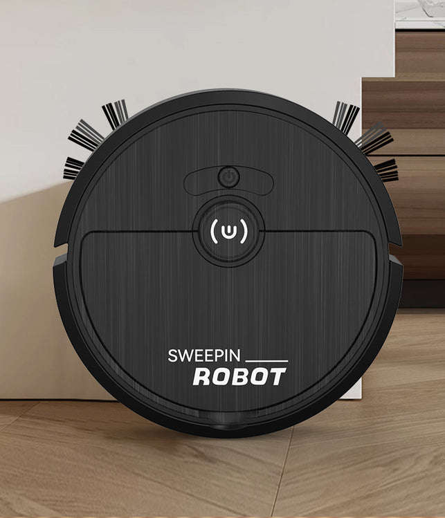 ZS - Sweeping Robot Vacuum Cleaner Rechargeable For Home - Black