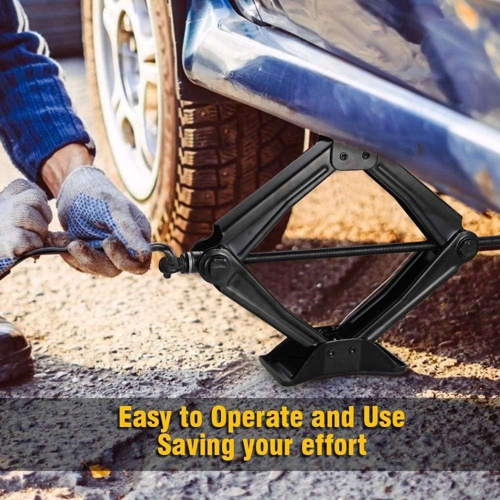 ZS - Scissor Jack 1.5 Tons Lifting Jack SUV Car Emergency Kit With Hand Crank
