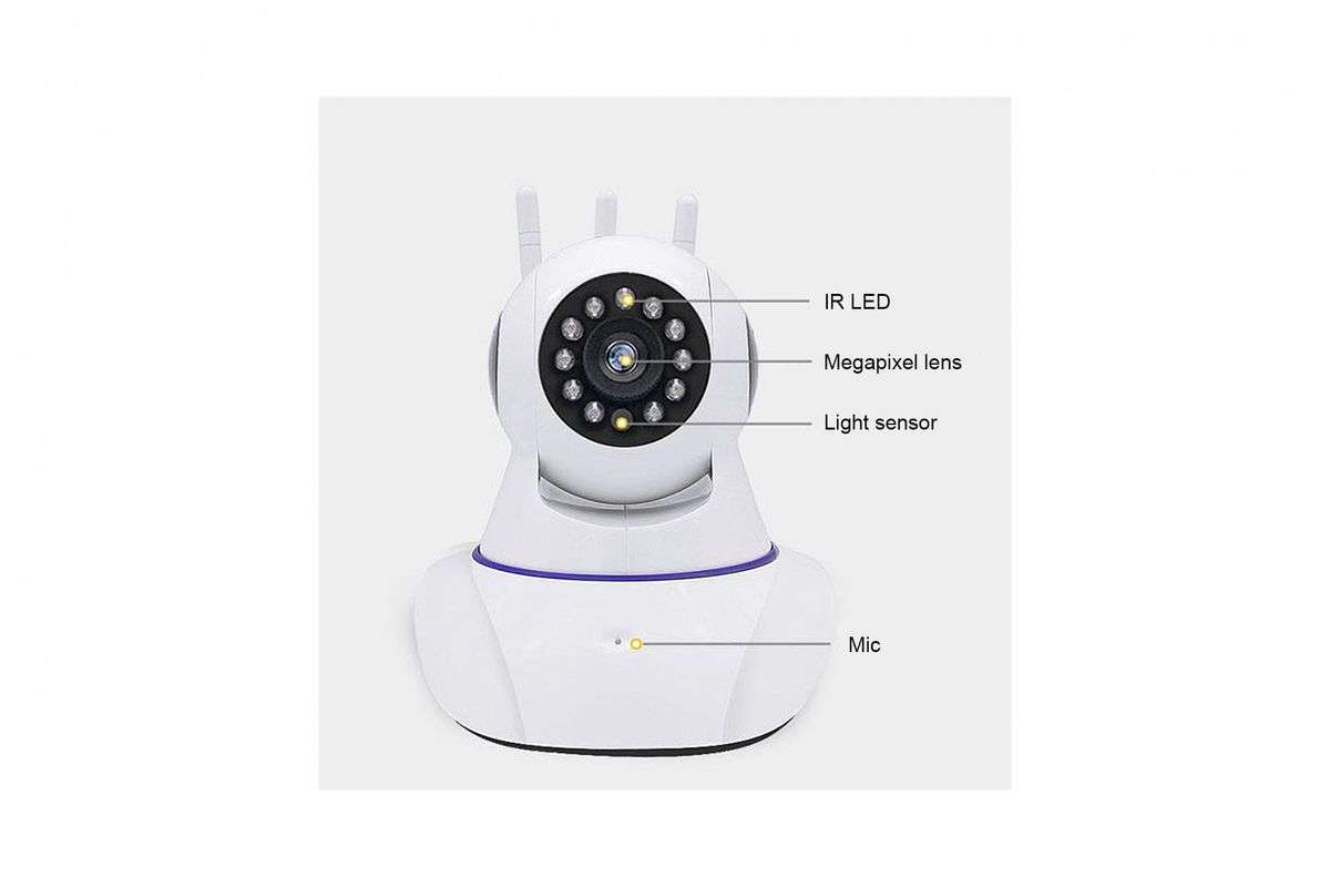 ZS - WIFI 1080P IP Baby Security Camera P2P Wireless - 3 Aerial