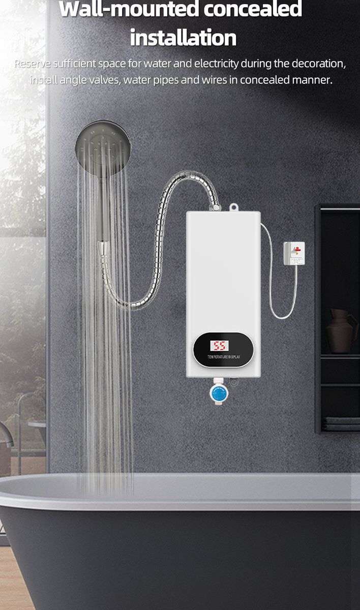 ZS - Instantaneous Electric Water Heater Shower 3500W