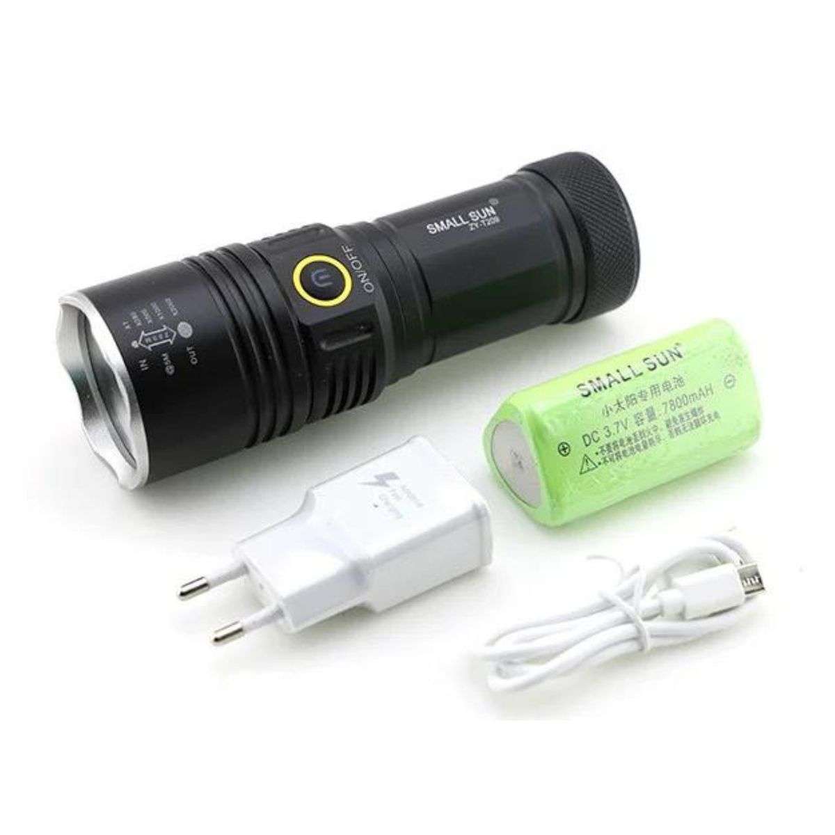 ZS - Small Sun ZYT-209 Rechargeable Torch and Spotlight