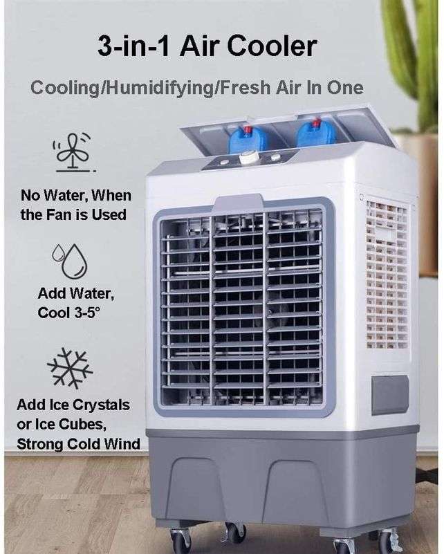 ZS - 3-in-1 Water-Powered Portable Evaporative Air Cooler/Air Conditioner