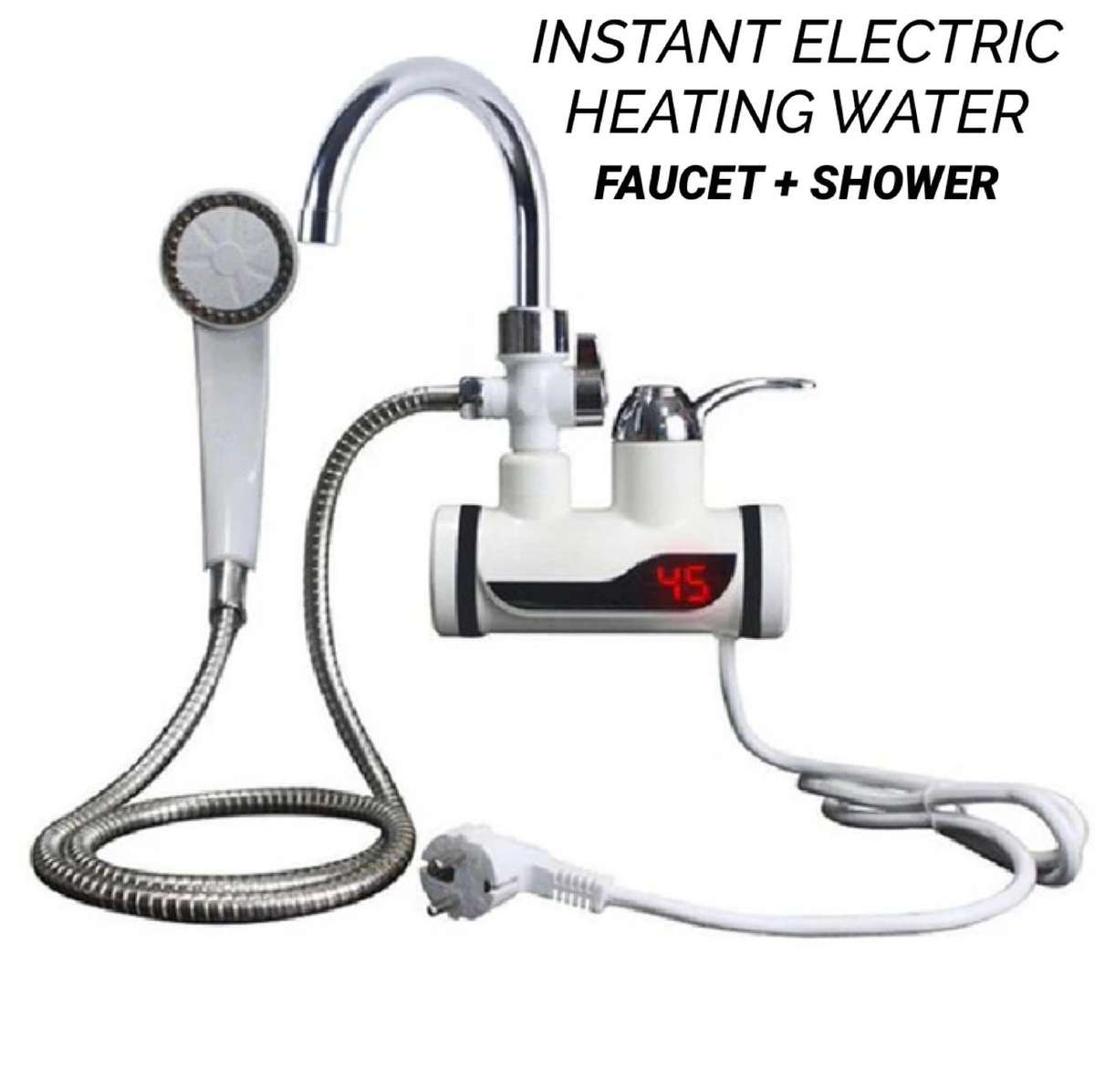 Instant Electric Heating Water Faucet + Shower